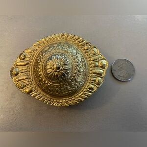Big Gold Toned Belt Buckle